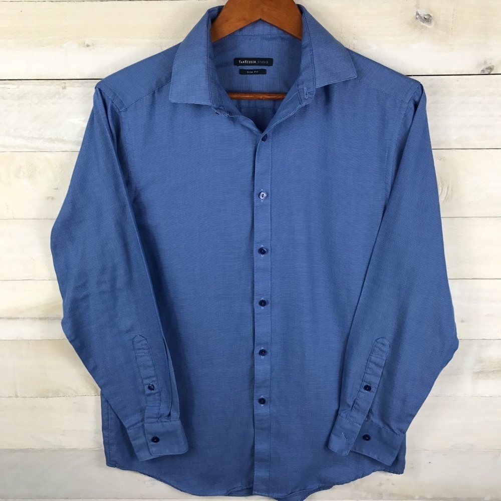 Van Heusen Slim Fit Dress Shirt Size 15-15.5"